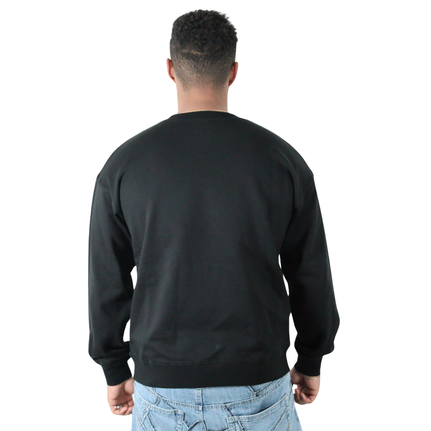 BASIC OVERSIZED SWEATER - BLACK / UNISEX