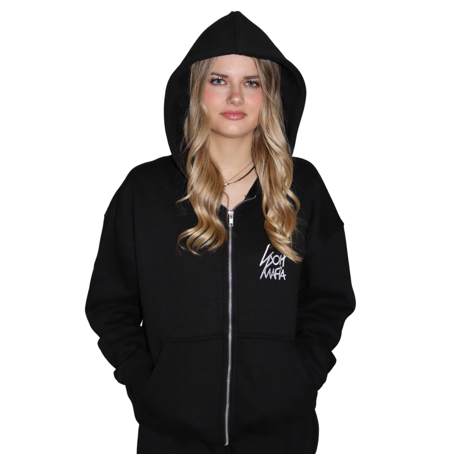 LUXURY - OVERSIZED ZIPPER / BLACK