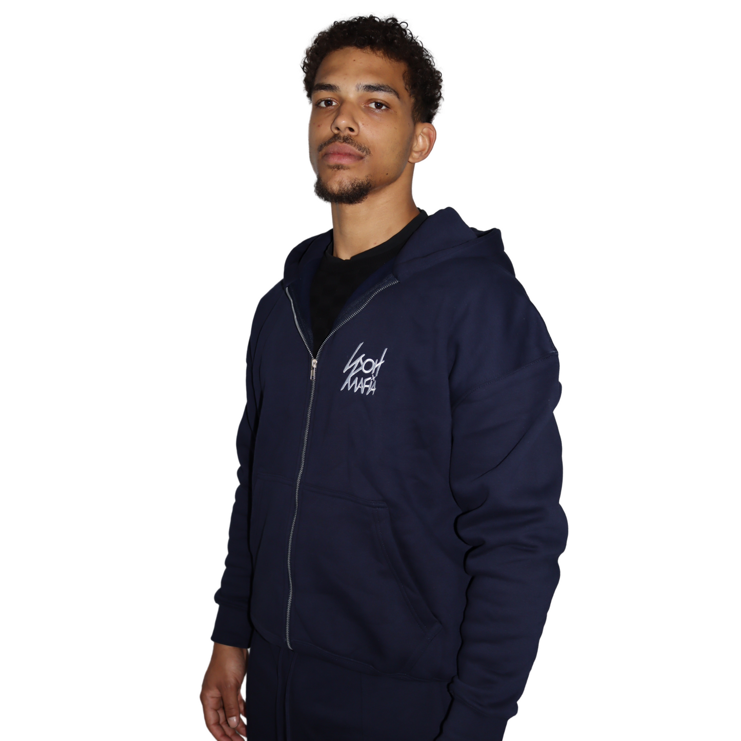 LUXURY - OVERSIZED ZIPPER / NAVY