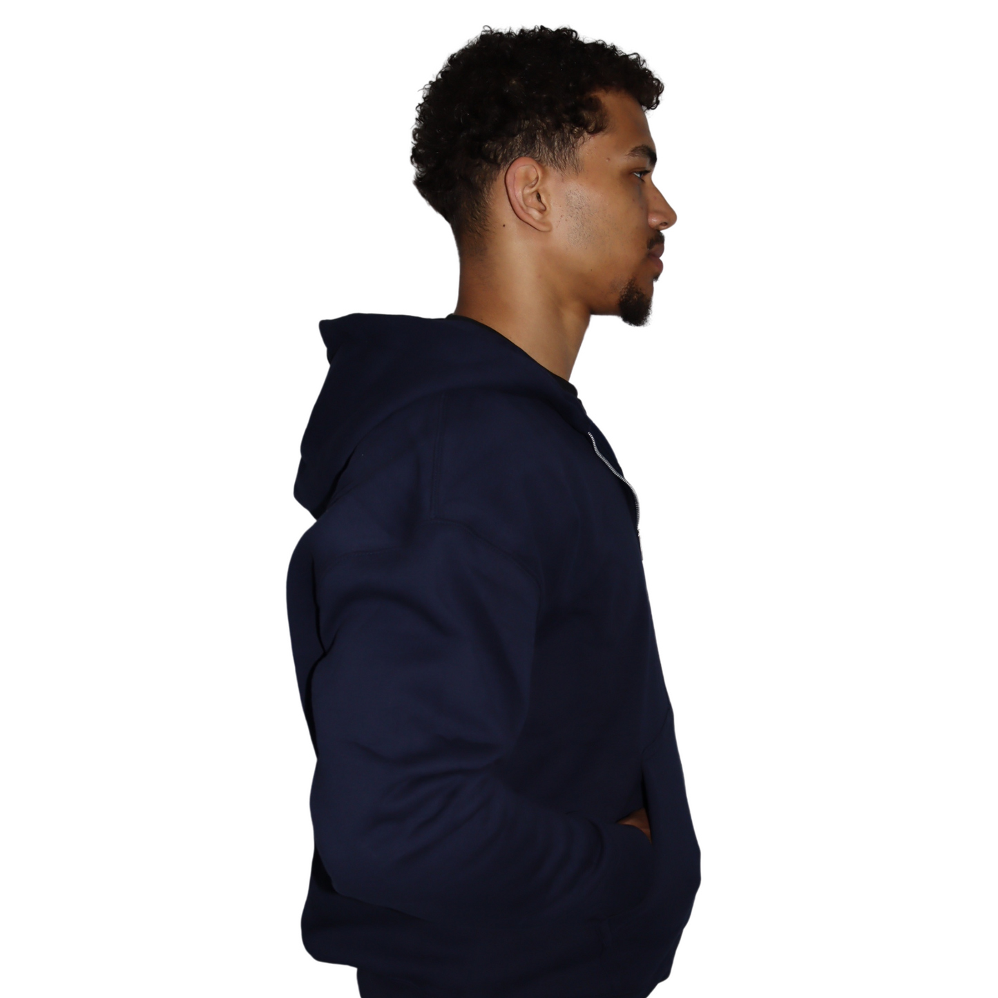 LUXURY - OVERSIZED ZIPPER / NAVY