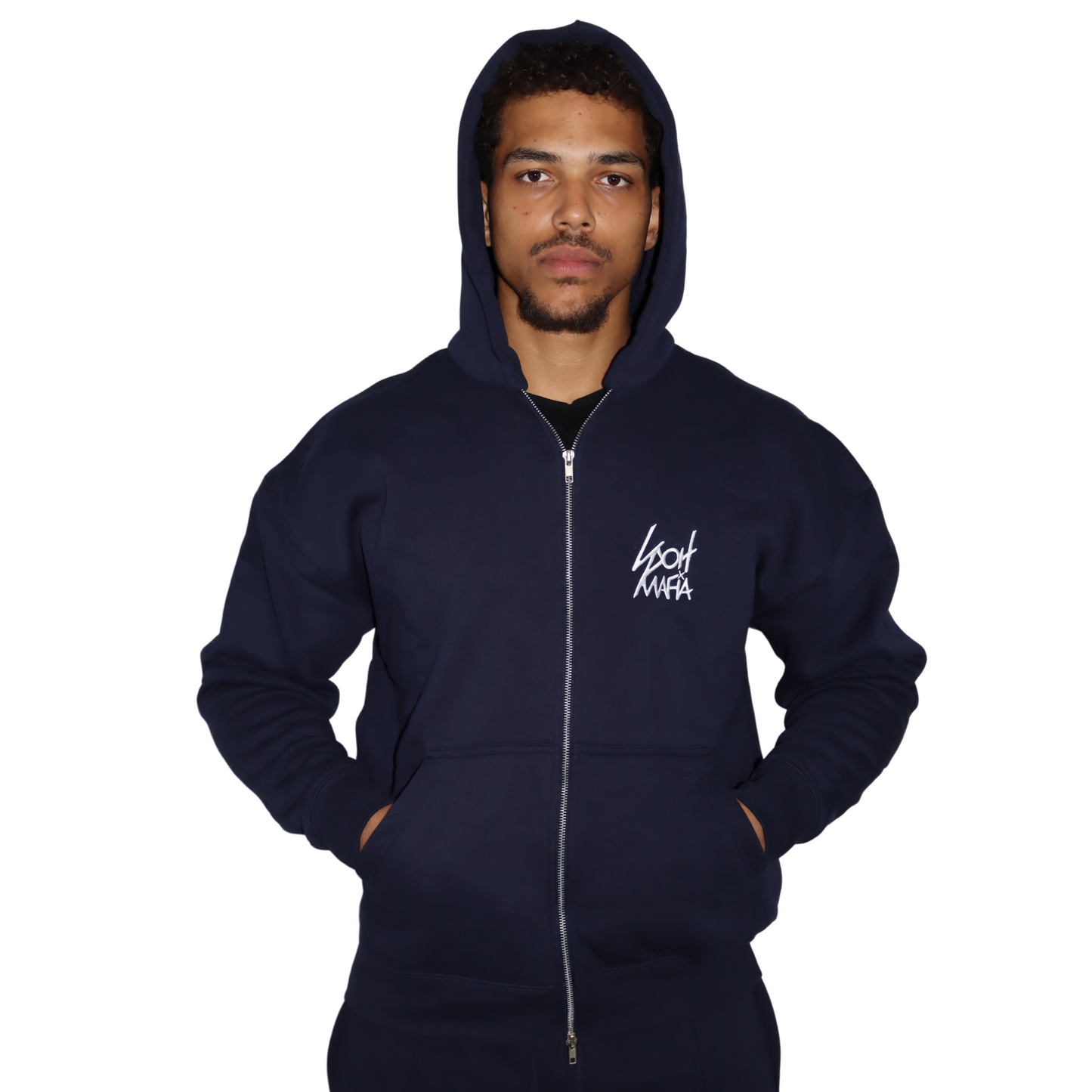 LUXURY - OVERSIZED ZIPPER / NAVY