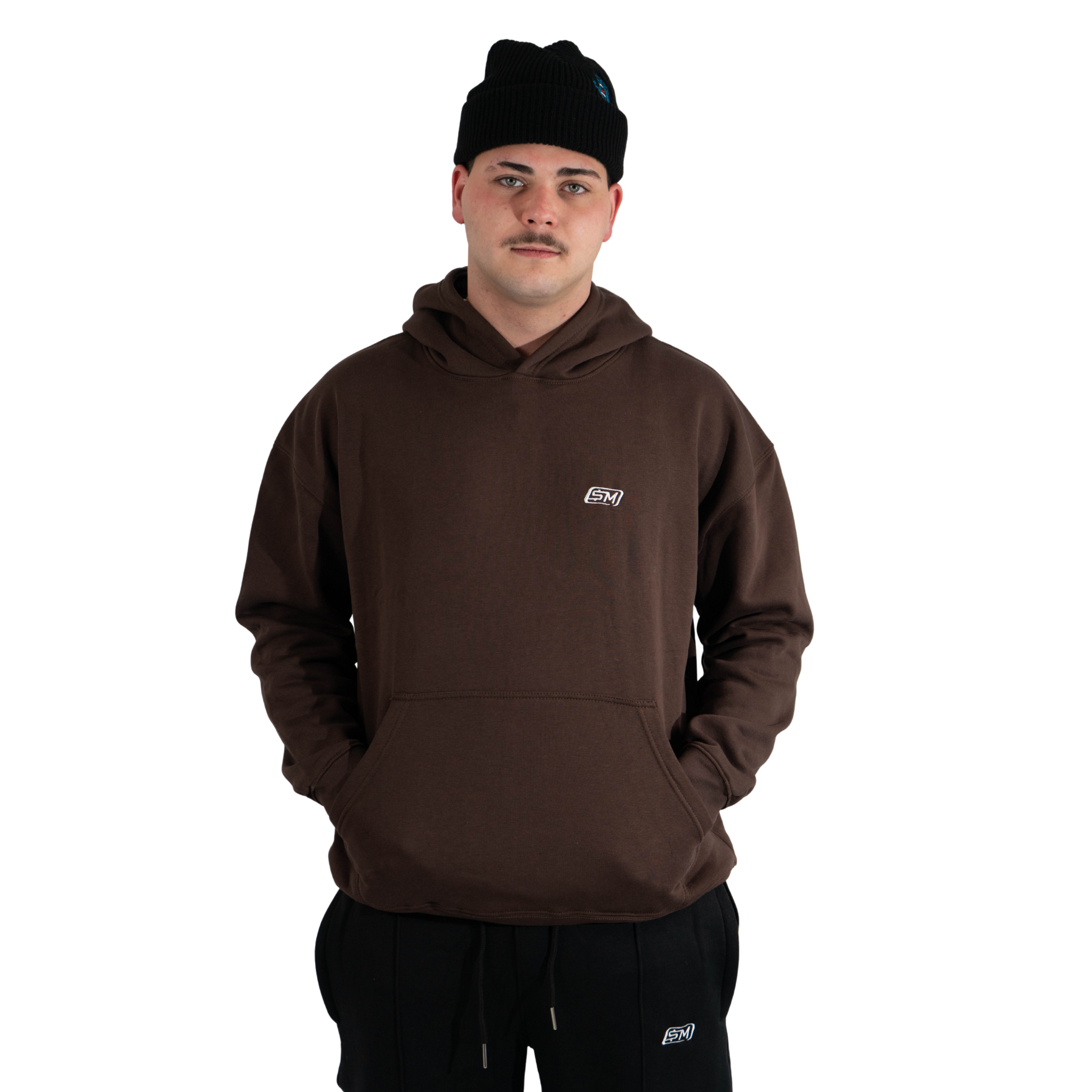 OVERSIZED HOODIE - BROWN