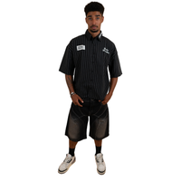 STONE WASHED JORT / BLACK