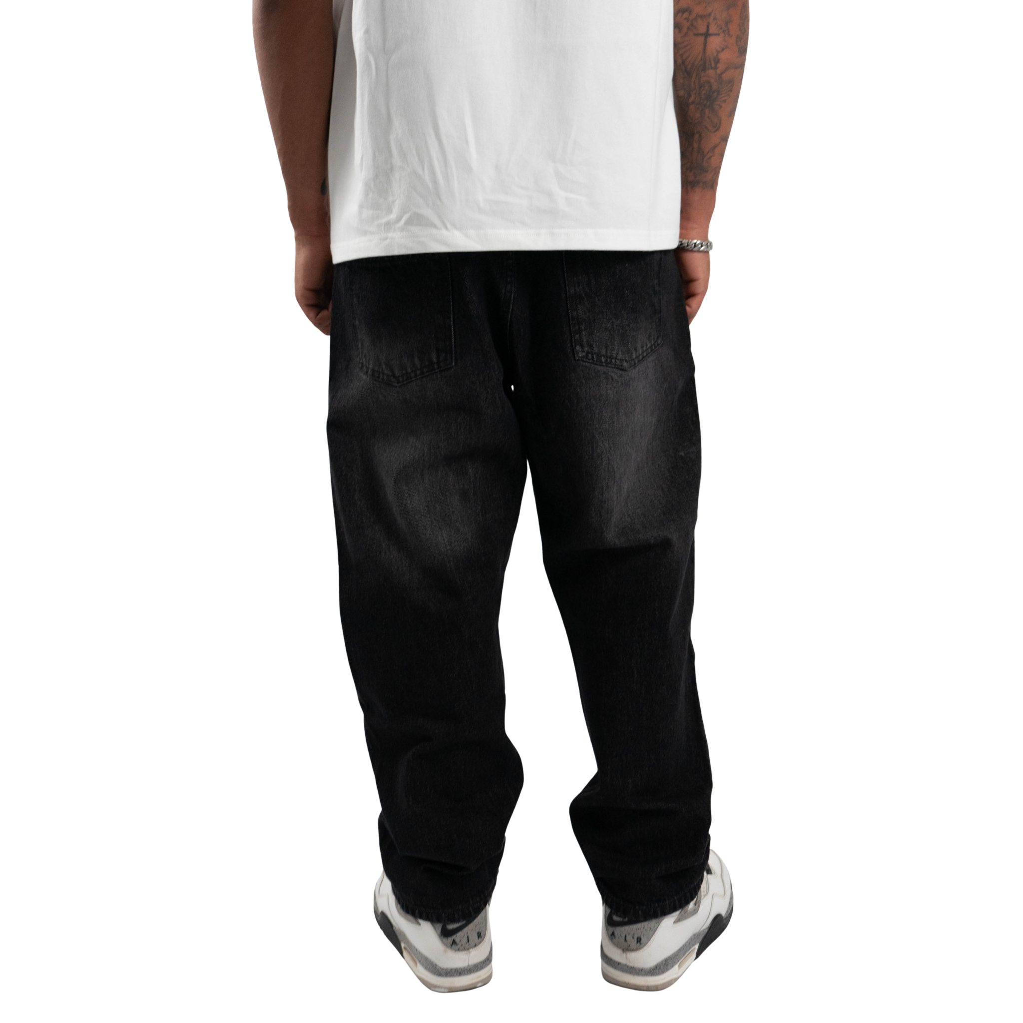 WASHED DENIM / BLACK