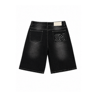 STONE WASHED JORT / BLACK