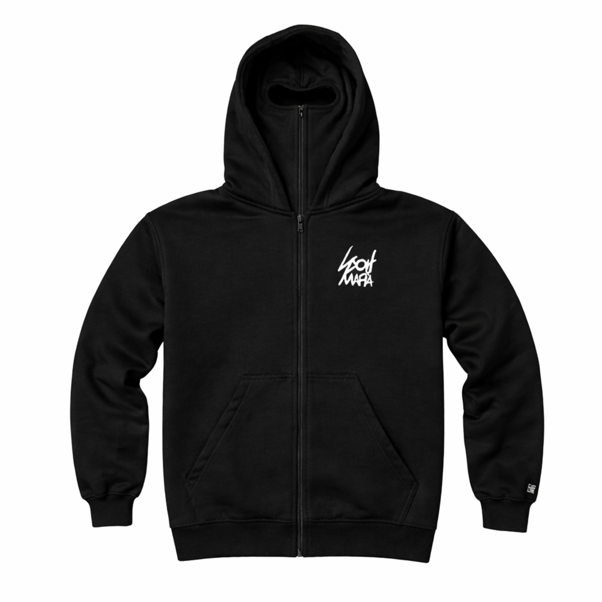 BALACLAVA ZIP HOODIE / BLACK