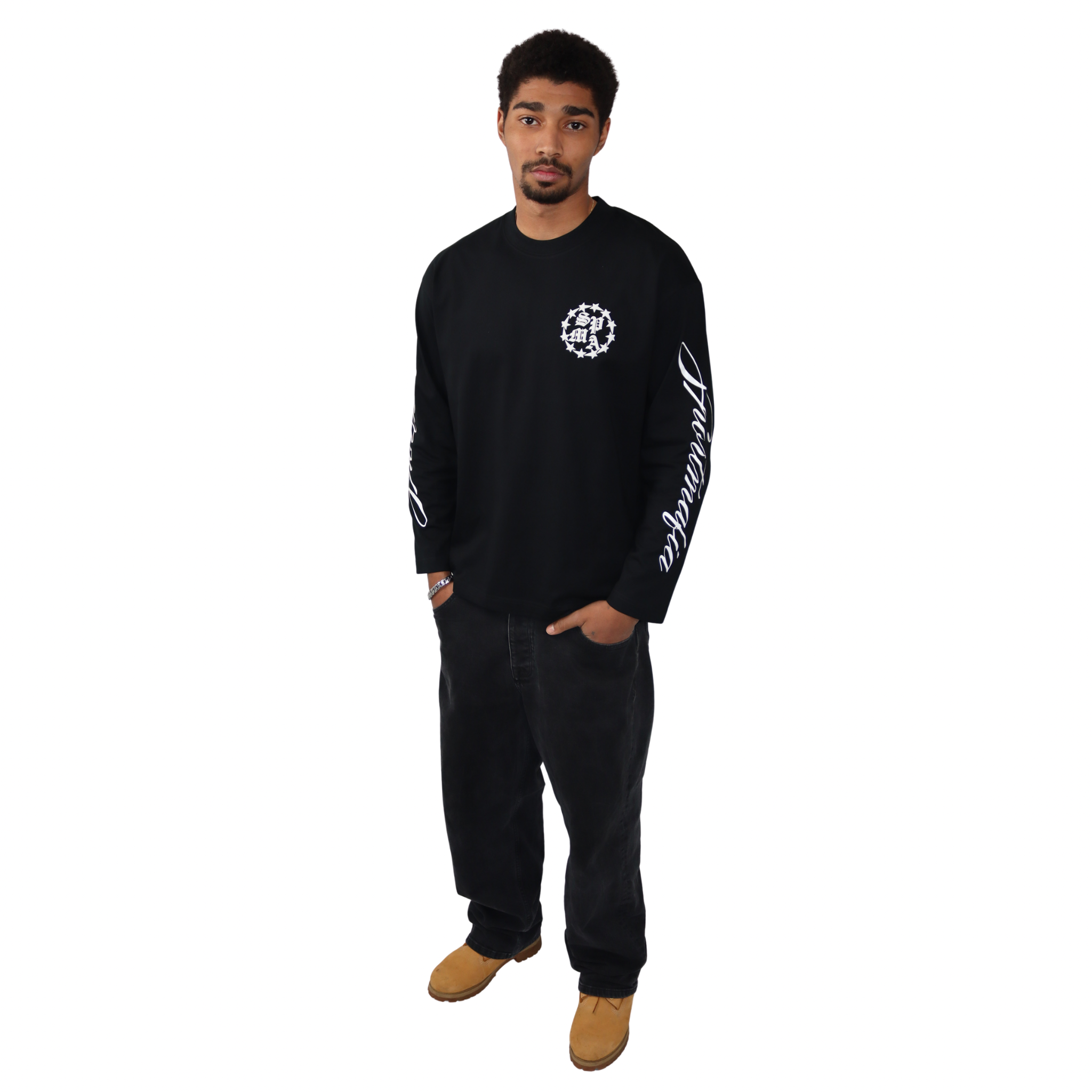 CREW NECK LONGSLEEVE / BLACK