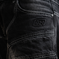 STONE WASHED JORT / BLACK
