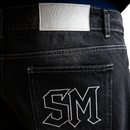 STONE WASHED JORT / BLACK