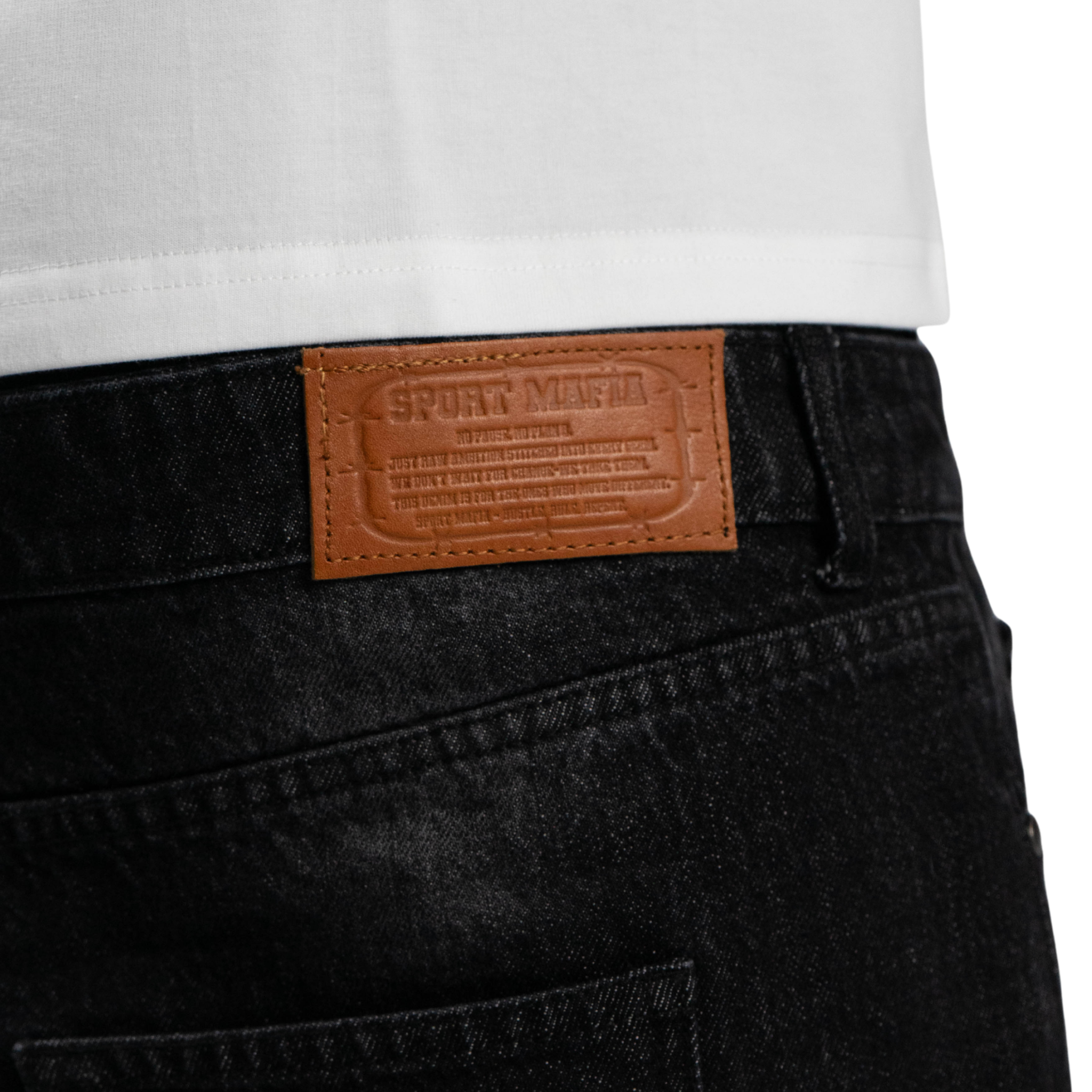 WASHED DENIM / BLACK