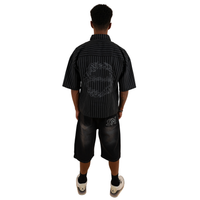 STONE WASHED JORT / BLACK