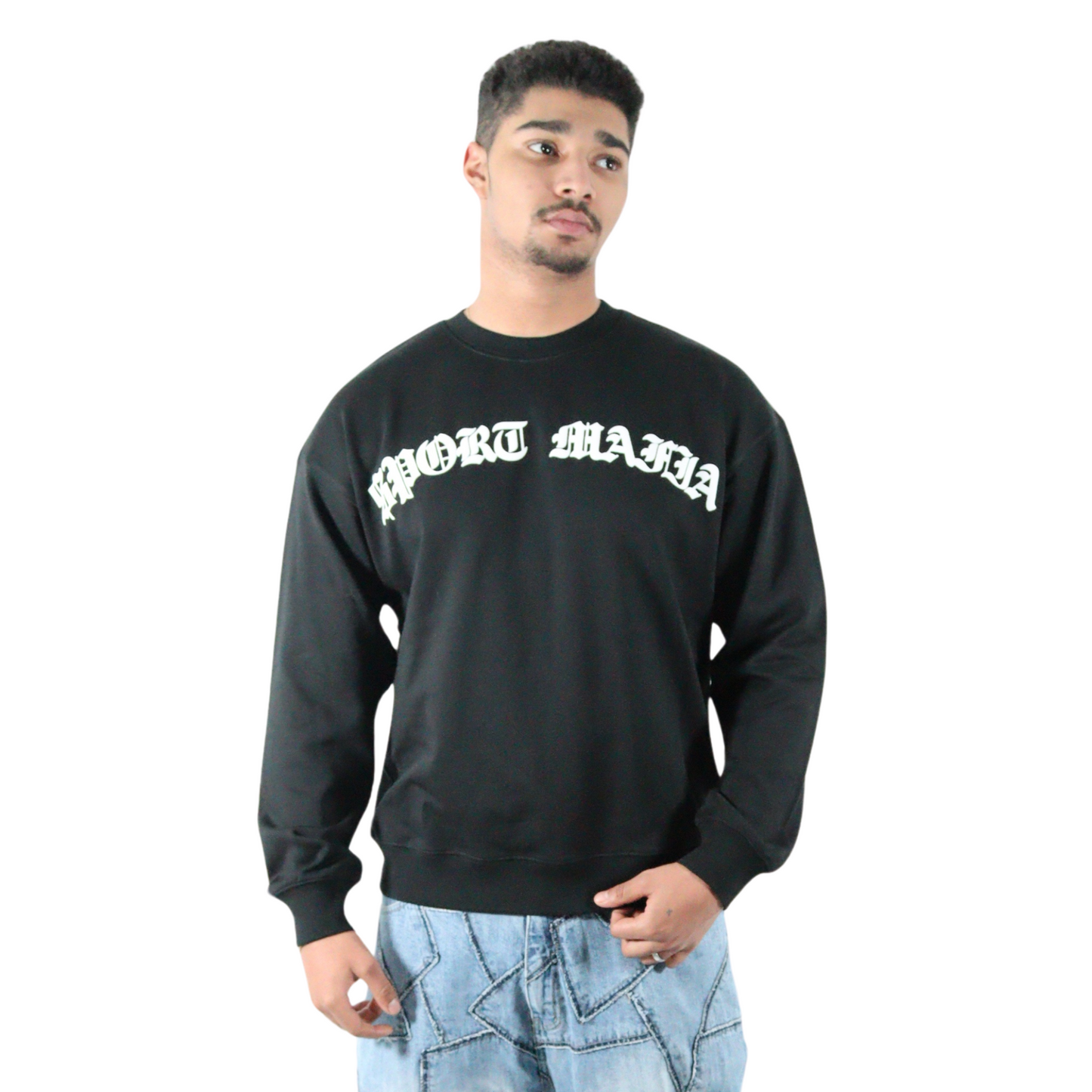 BASIC OVERSIZED SWEATER - BLACK / UNISEX