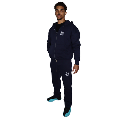 LUXURY - OVERSIZED ZIPPER / NAVY