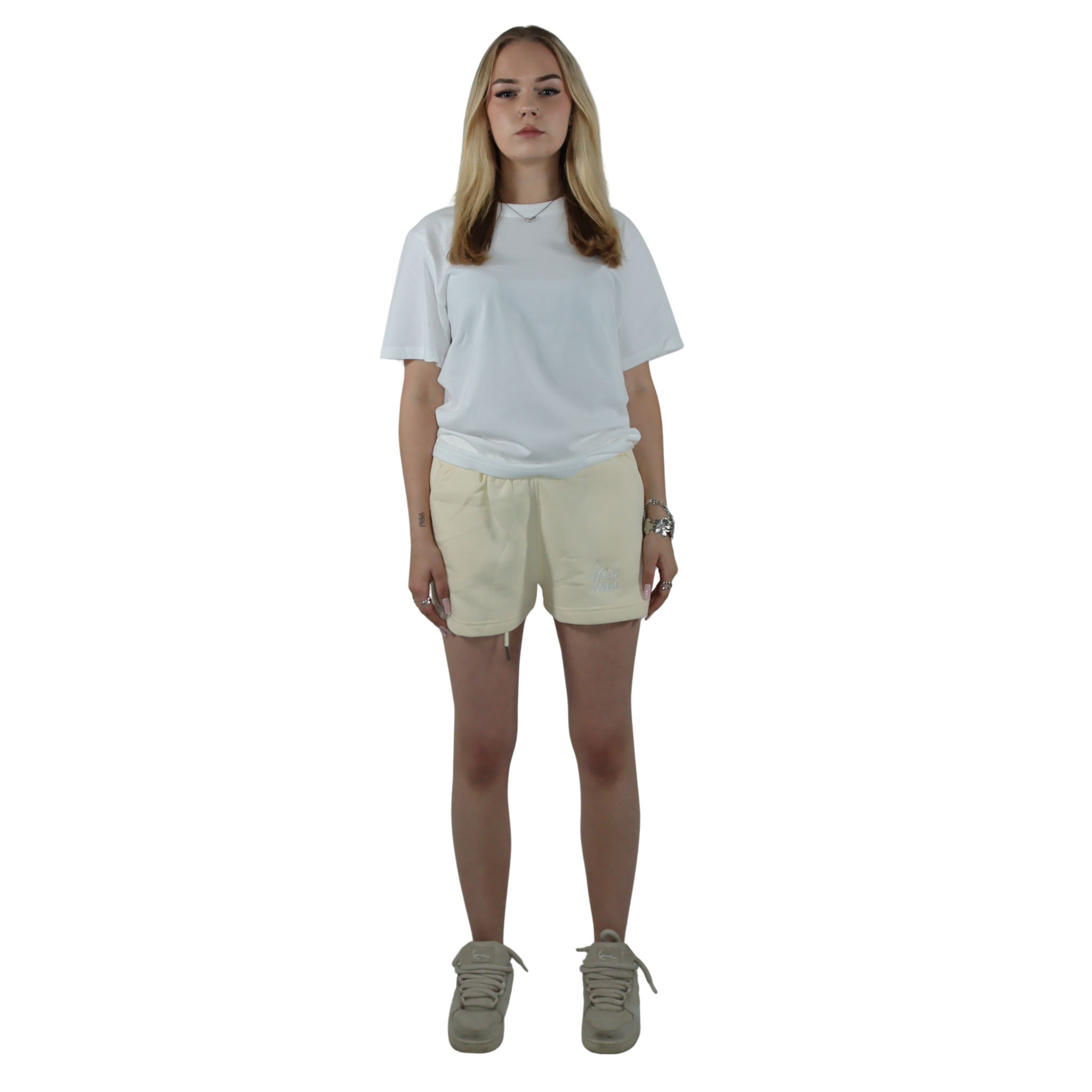 CROPPED SHORT - BEIGE